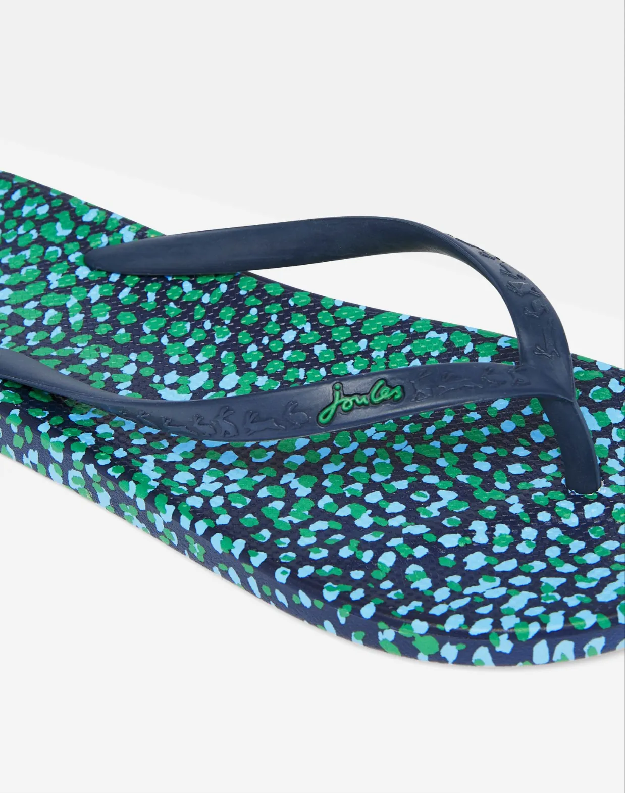 Joules Printed Rubber Flip Flops