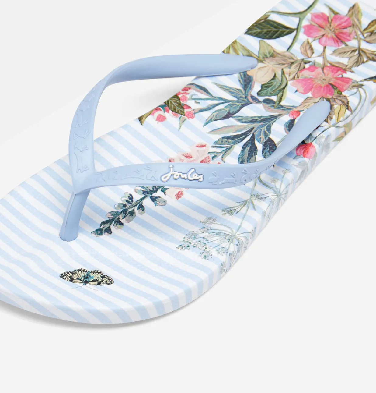 Joules Printed Rubber Flip Flops