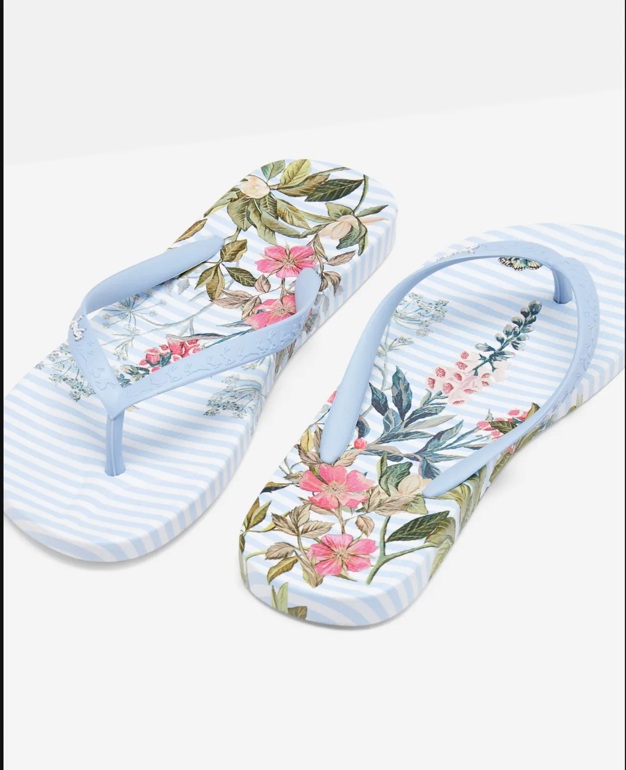 Joules Printed Rubber Flip Flops