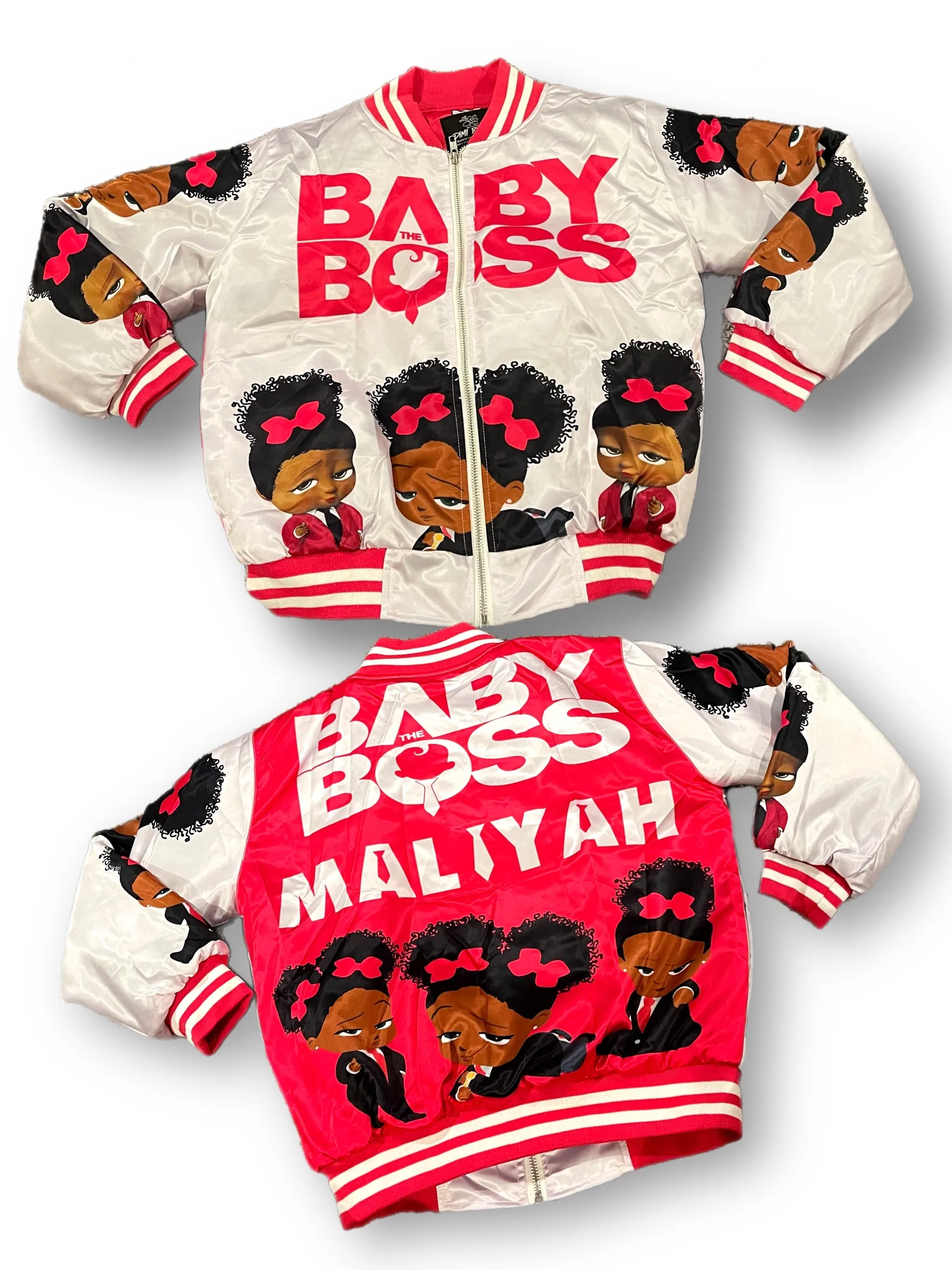 Kids Girl Boss baby Bomber