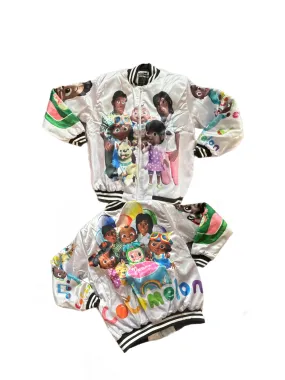 Kids melanin cocomelon bomber