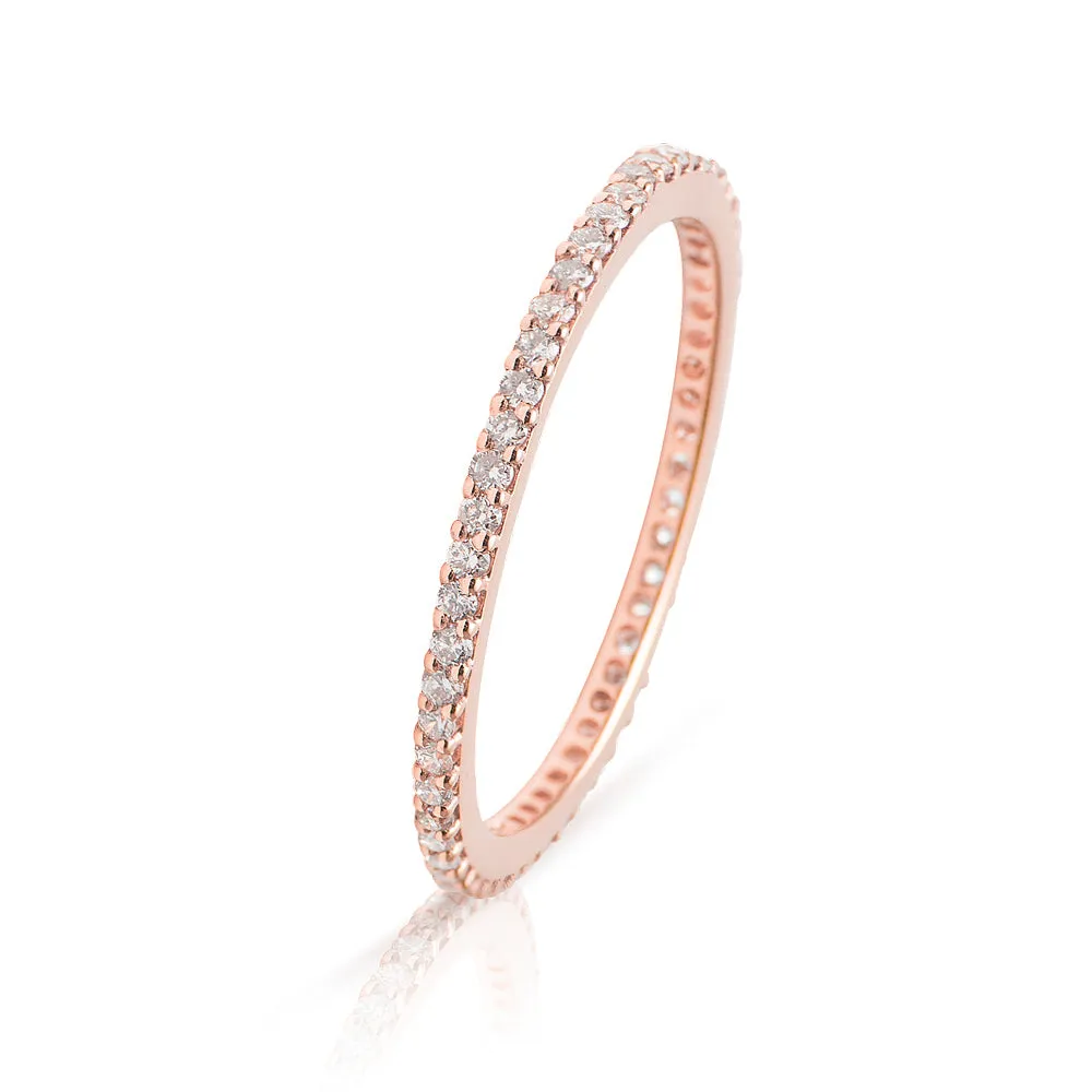 Lajoux Eternity Diamond Ring Rose Gold