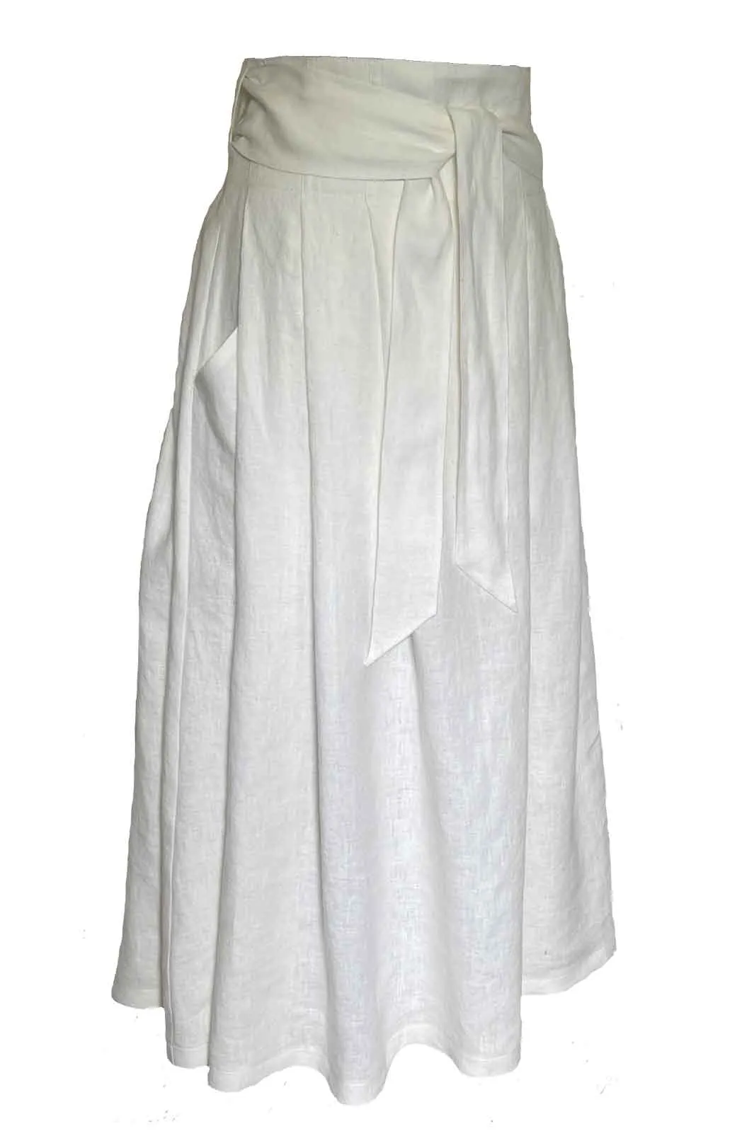 Layercake Linen Wrap Skirt