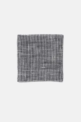 Linen Coasters - Houndstooth, Black