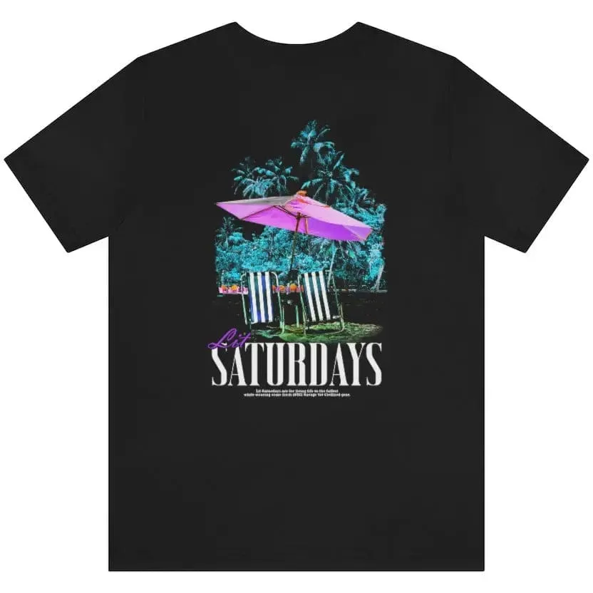 Lit Saturdays- Unisex Short Sleeve Tee