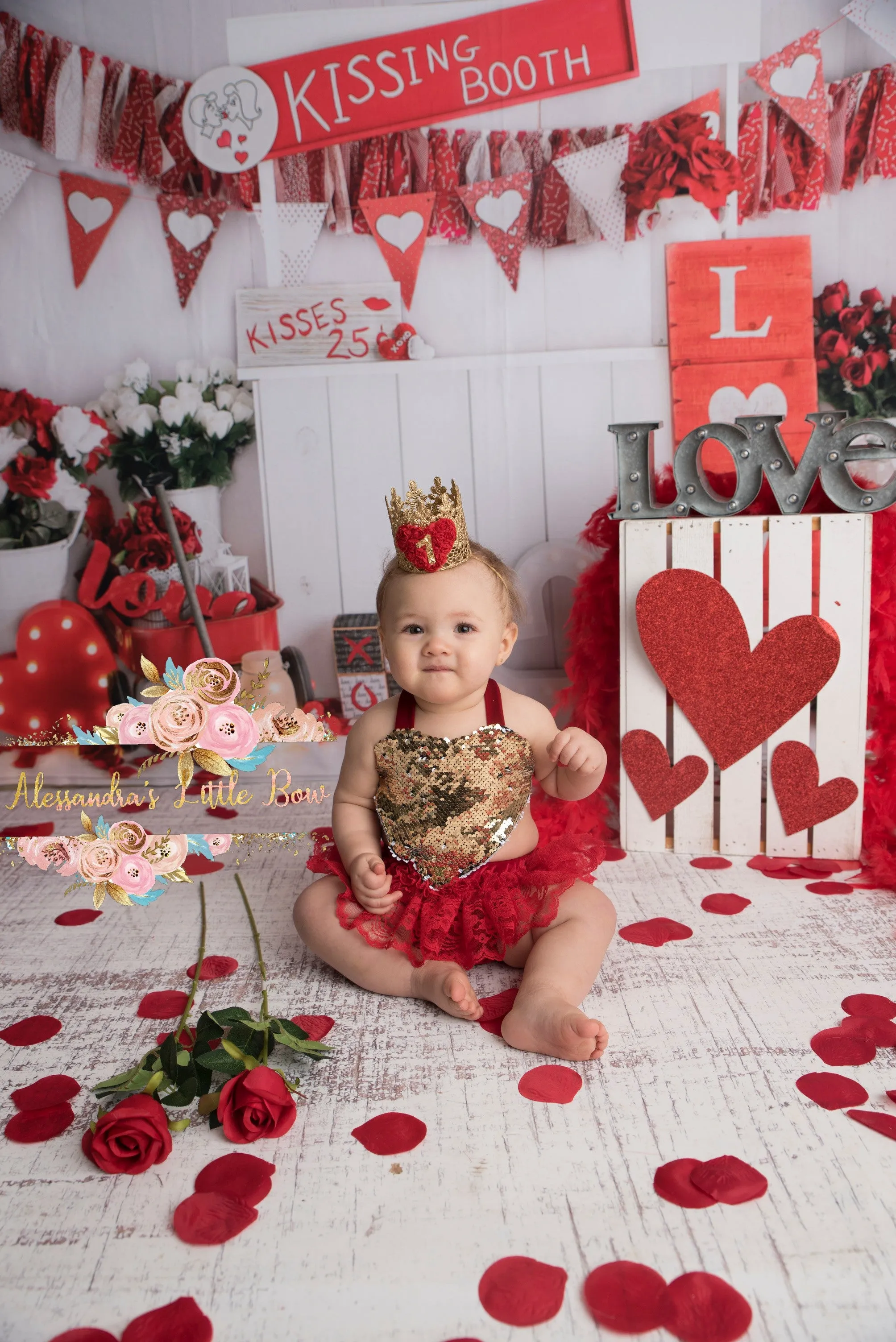 Love Romper in Red