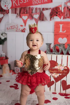 Love Romper in Red