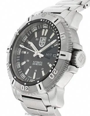 Luminox Mens Modern Mariner Automatic Watch - Black Dial - Stainless Steel