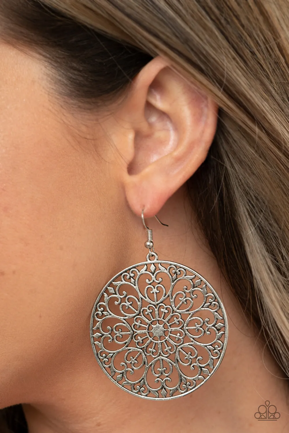 Make A MANDALA Out Of You - Silver Earring