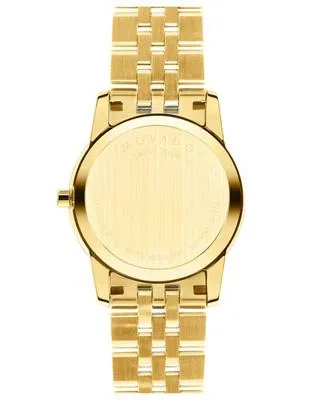 Movado Womens Diamond Museum Classic - Gold-Tone - MOP Dial - Bracelet