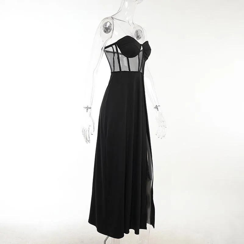 Night Bliss Slit Wrap Dress