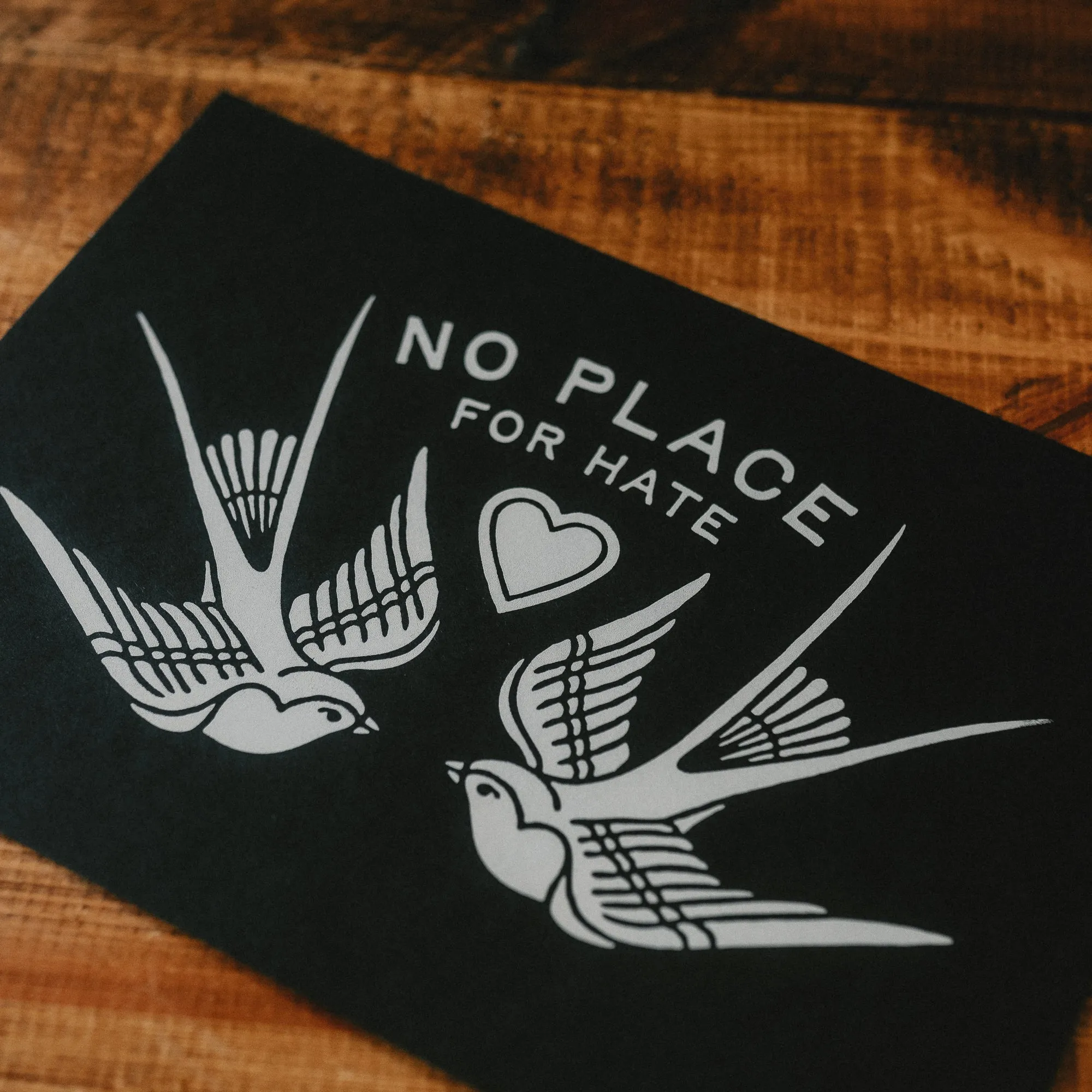 NO PLACE FOR HATE - A4 SCREEN PRINT