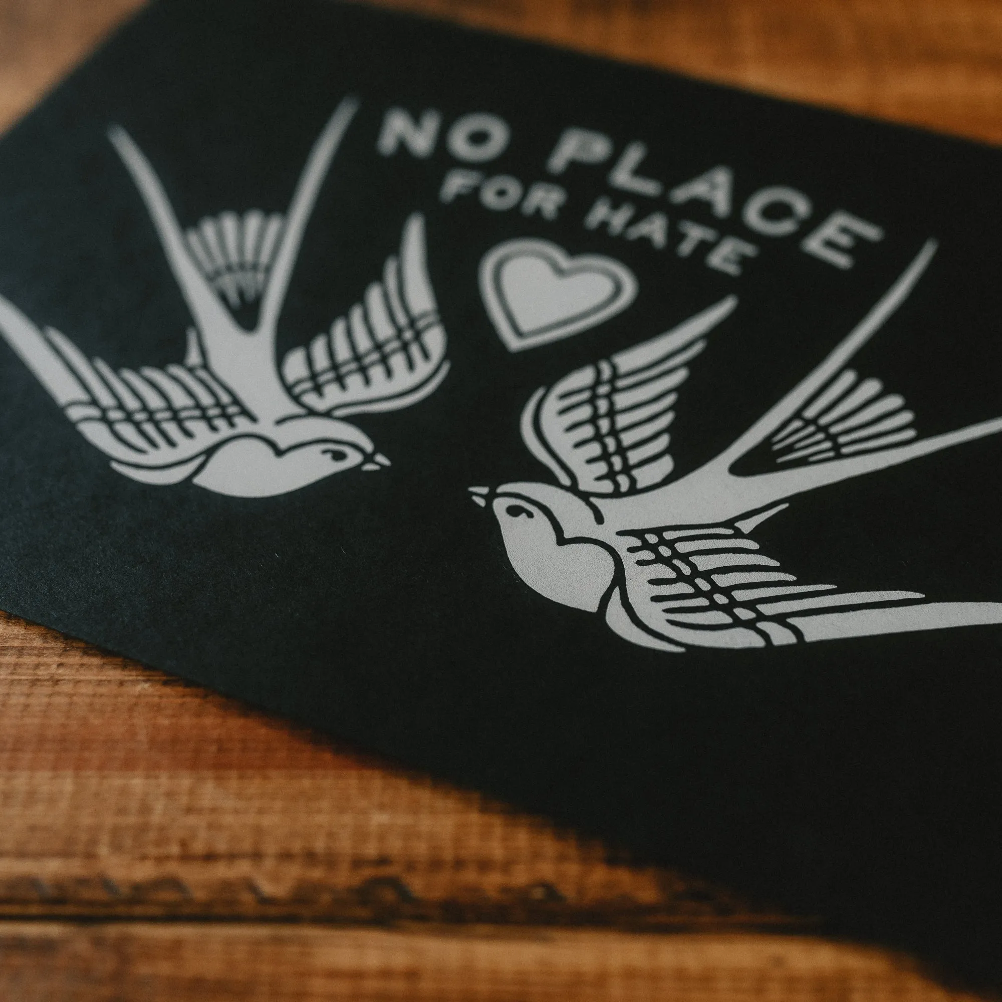 NO PLACE FOR HATE - A4 SCREEN PRINT