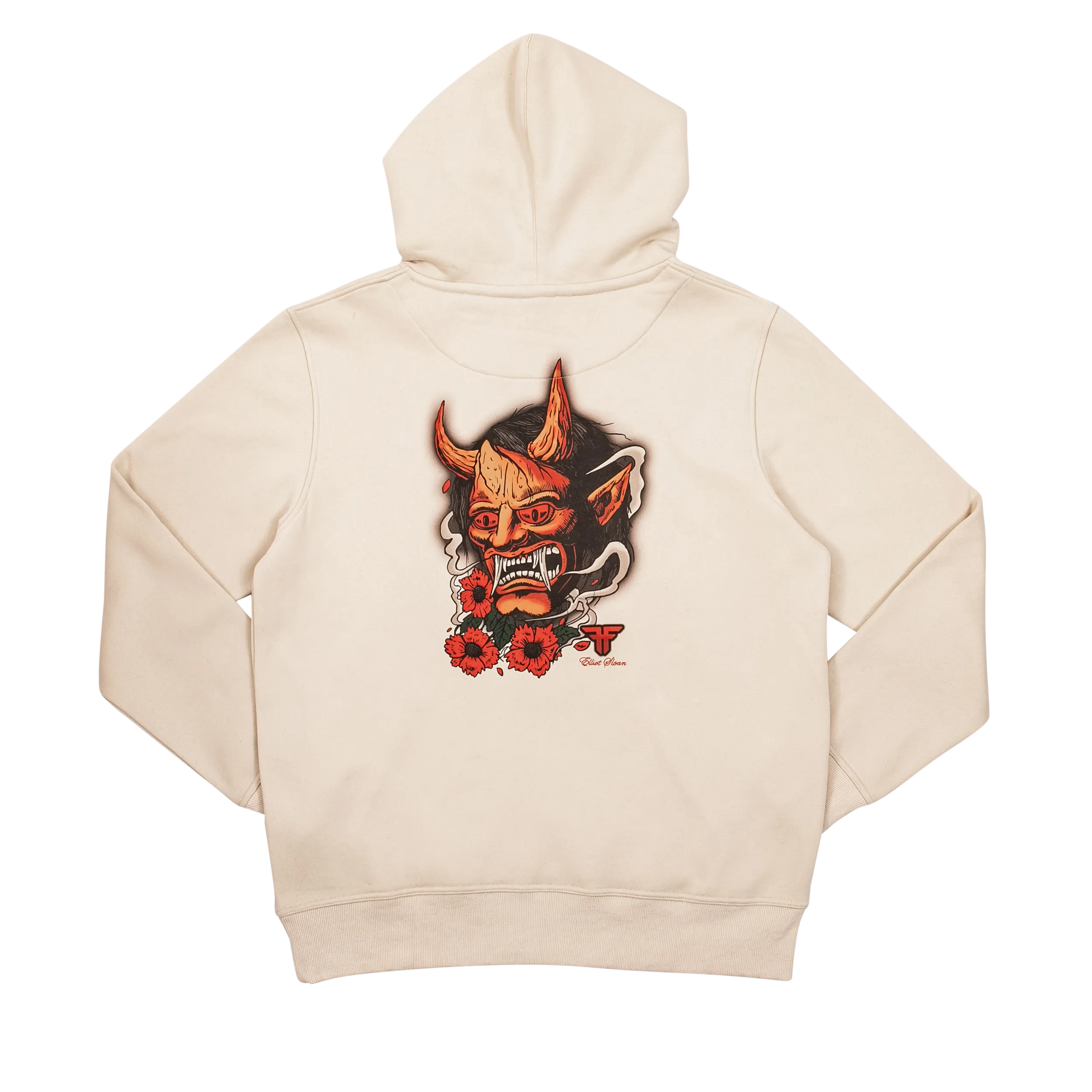 ONI HOODIE OFF WHITE/RED ELLIOT SLOAN