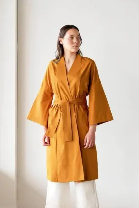 Organic Chorus Kimono in Rust