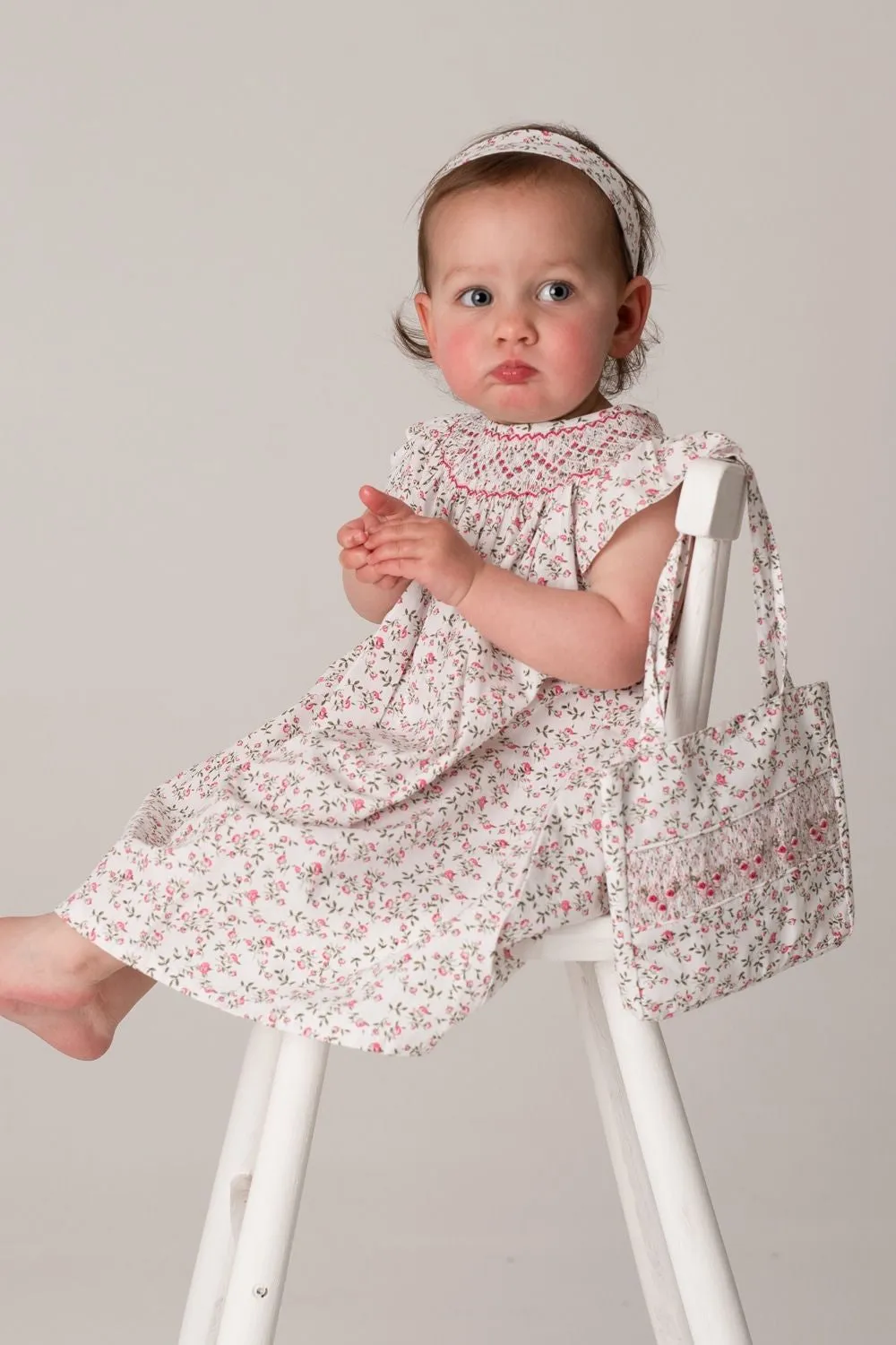 Oriana Floral Smocked Summer Dress by Annafie