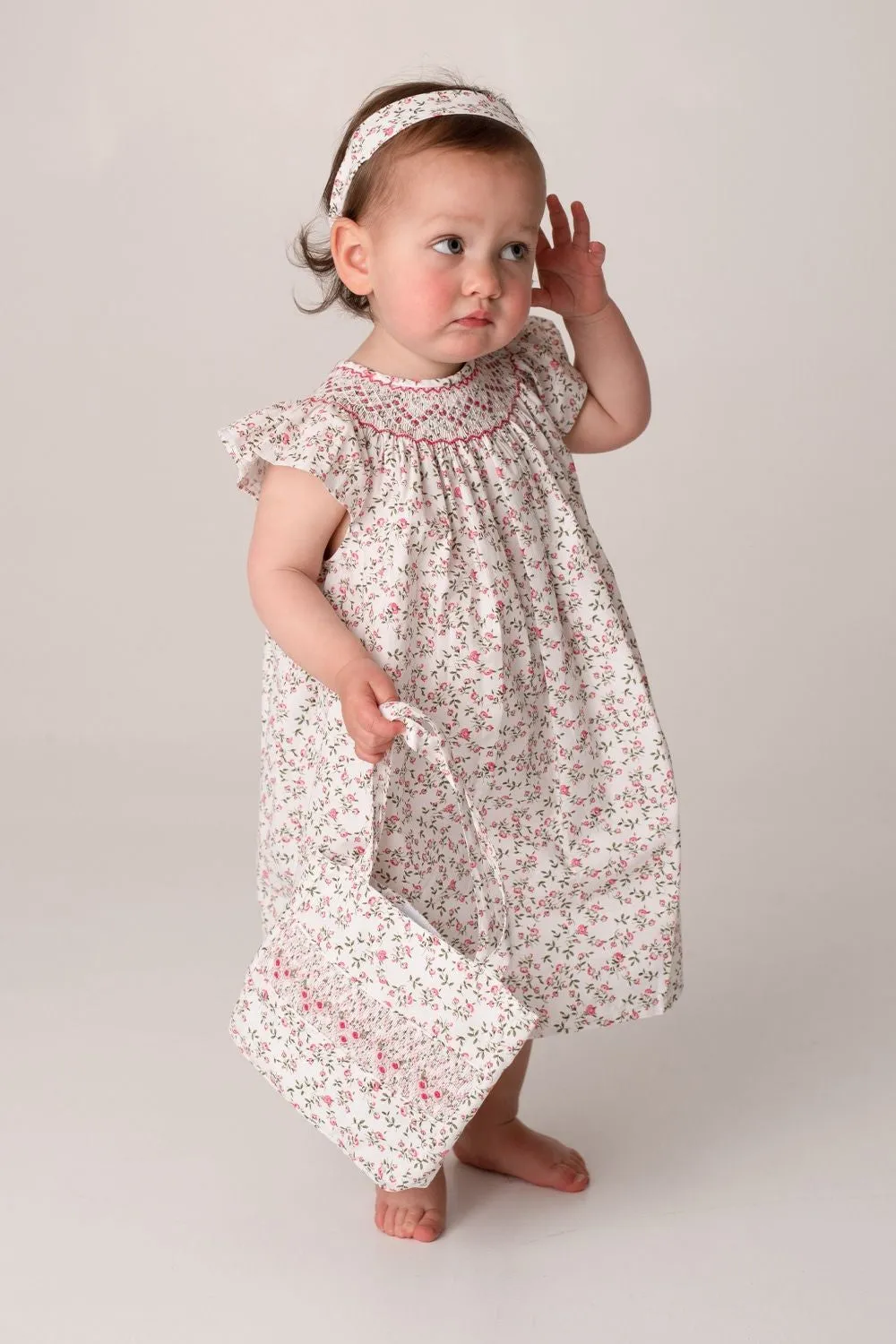 Oriana Floral Smocked Summer Dress by Annafie