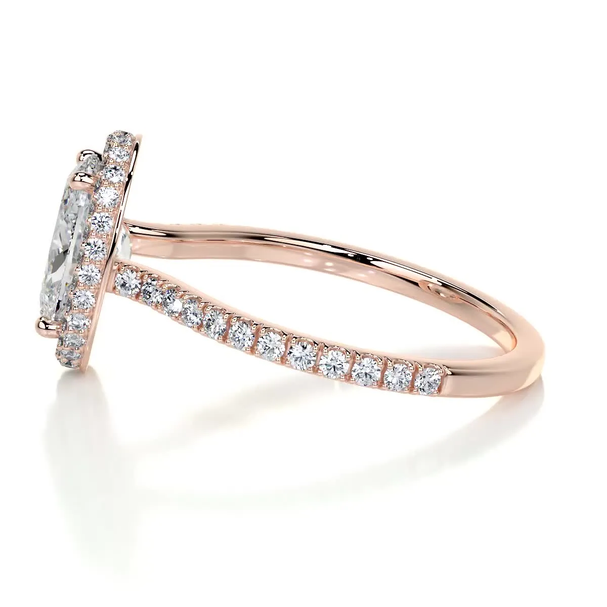 Parker Lab Grown Diamond Ring -14K Rose Gold