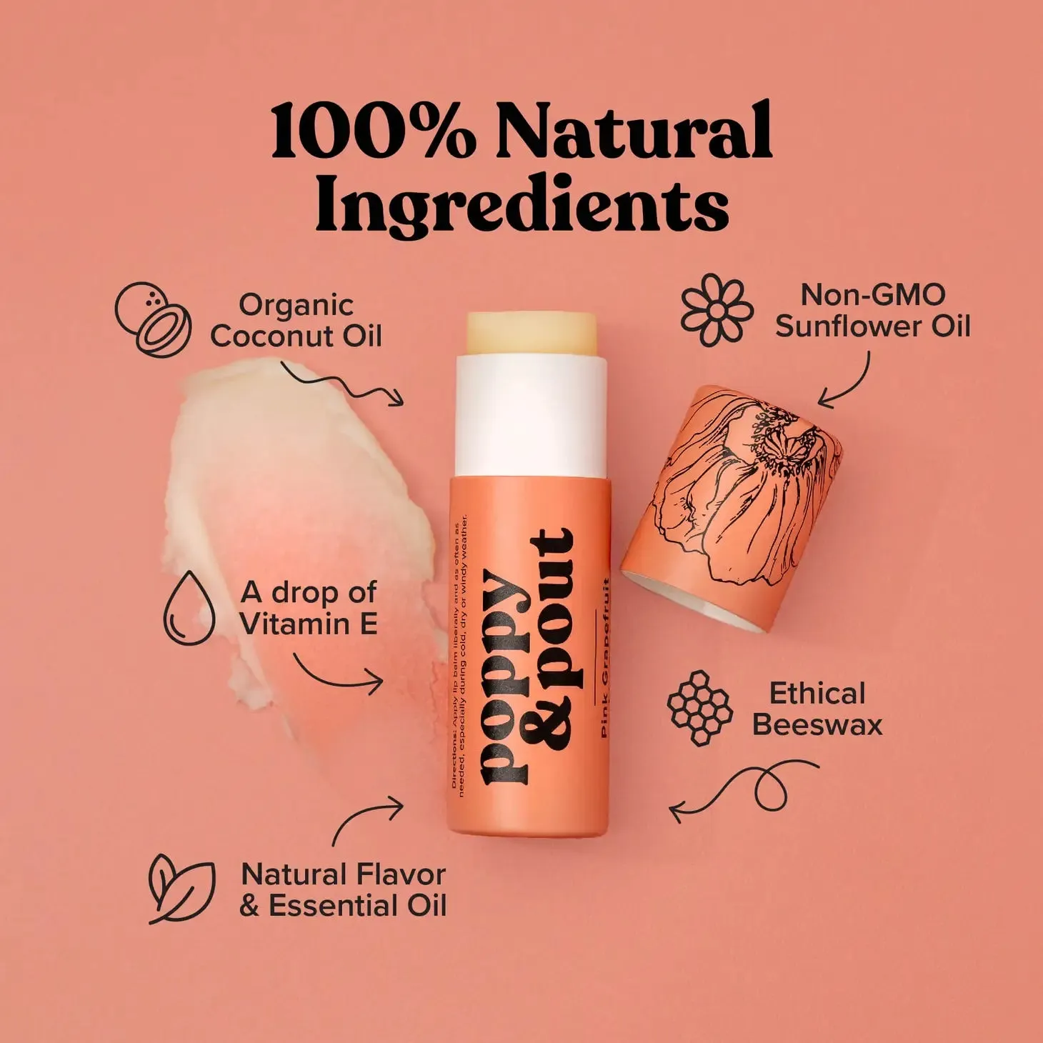 Pink Grapefruit Lip Balm