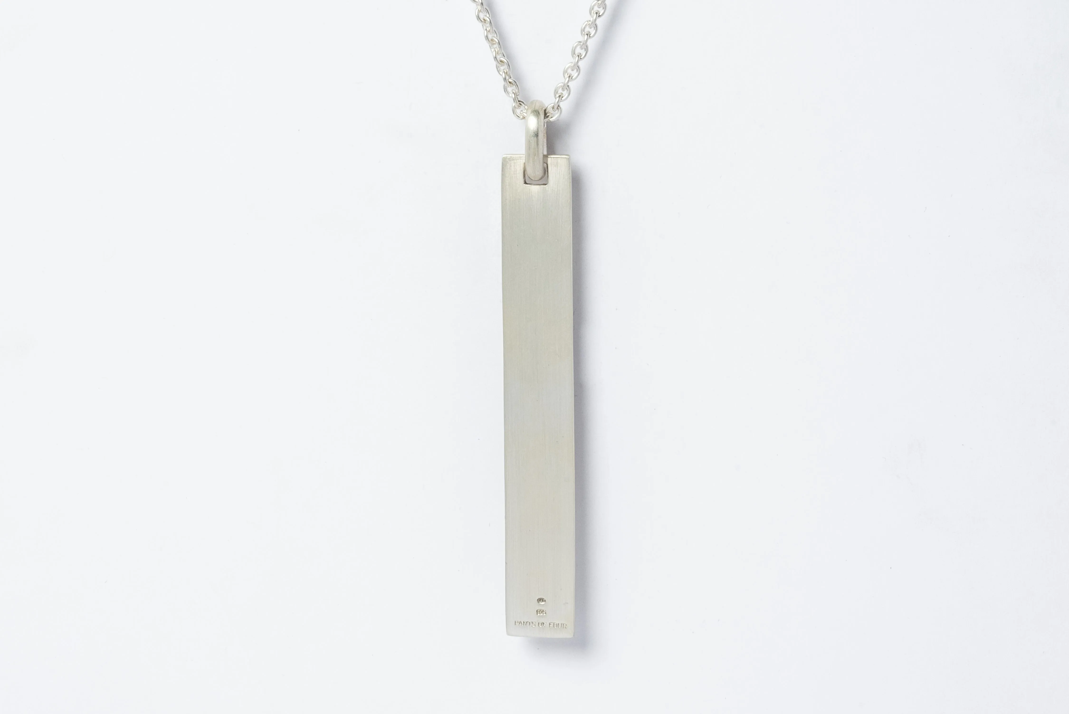 Plate Necklace (1.8 CT, 5 Diamond Slabs, MA DIA)