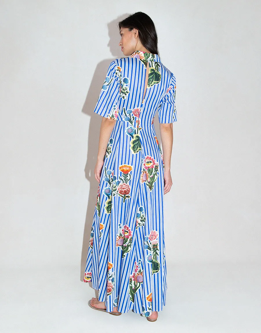 Posie Cotton Maxi Dress - California Garden