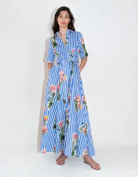 Posie Cotton Maxi Dress - California Garden