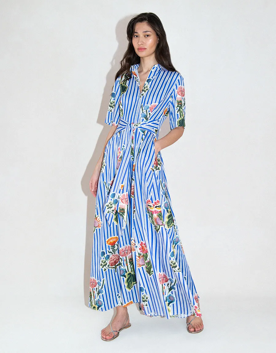 Posie Cotton Maxi Dress - California Garden