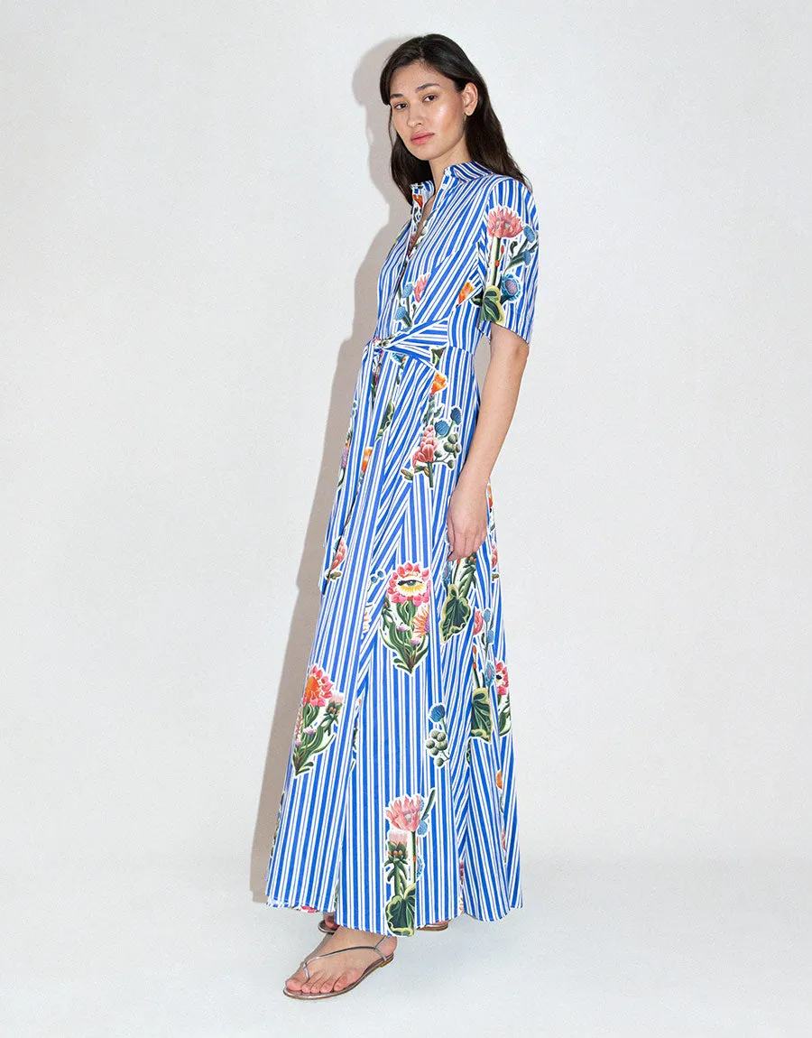 Posie Cotton Maxi Dress - California Garden