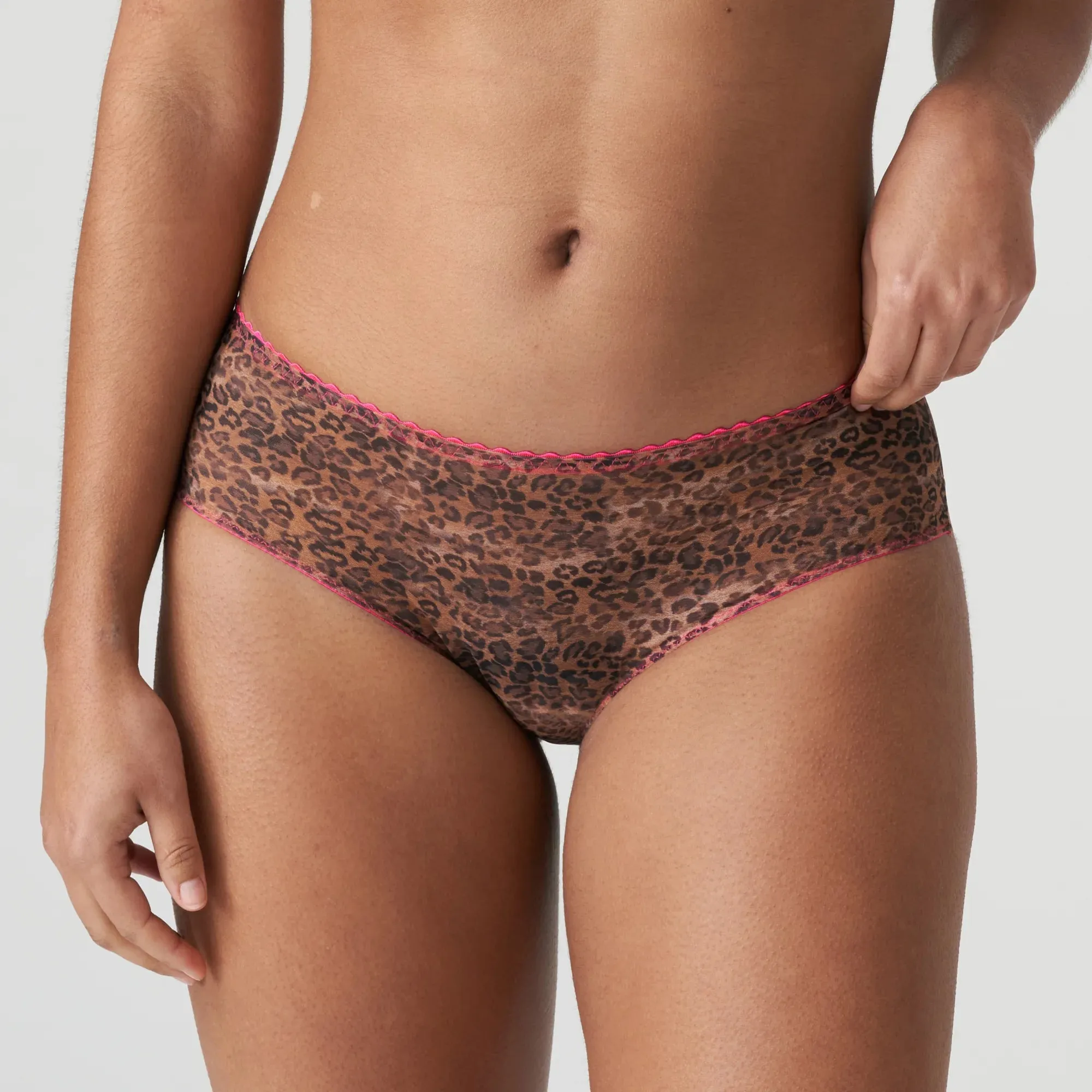 Prima Donna Twist Hot Pants - Cafe Plum-Cheetah