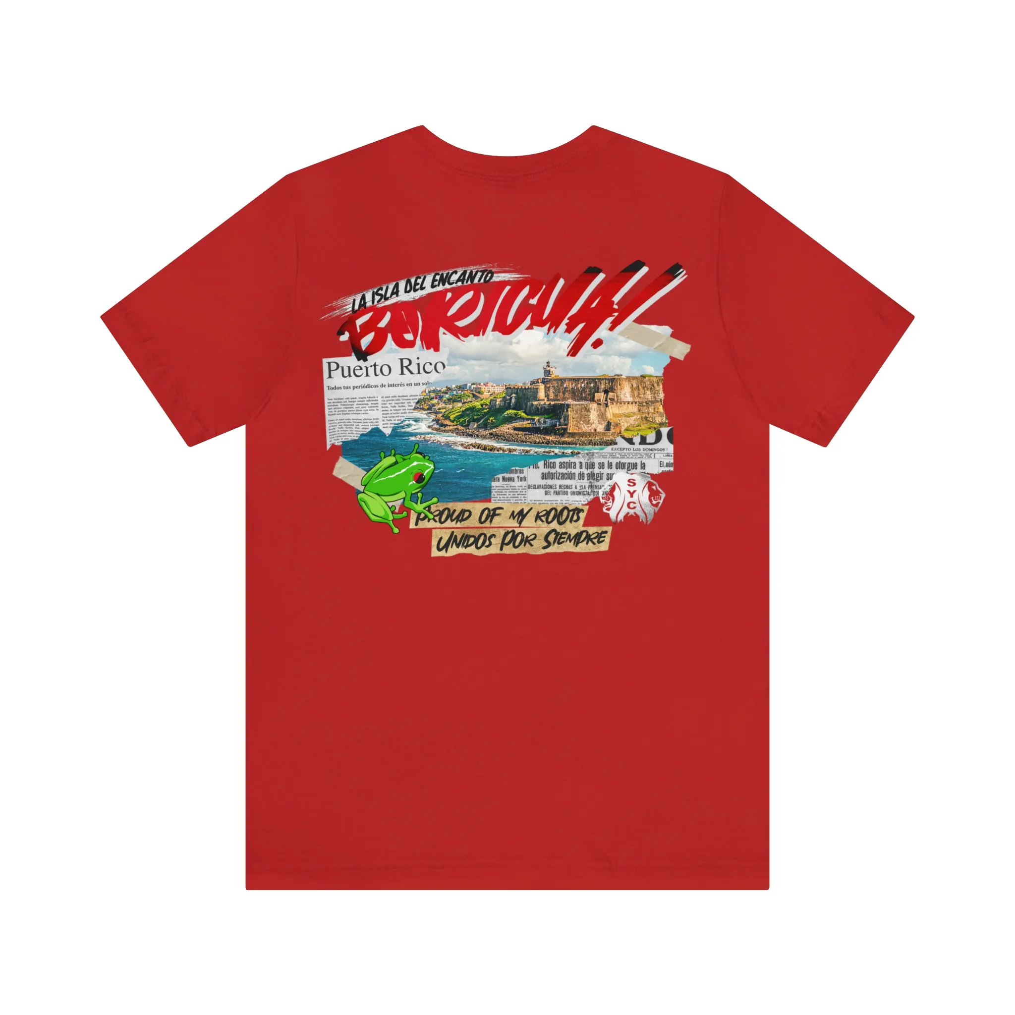 Puerto Rico-  Short Sleeve Tee (red)