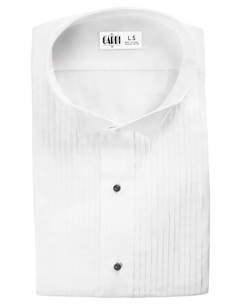 "Aldo" Kids White Wingtip Tuxedo Shirt