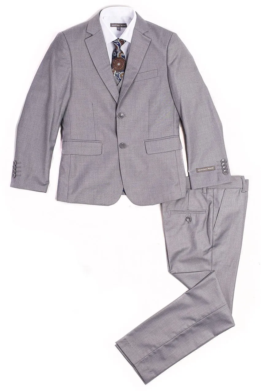 "Austin" Kids Light Grey 5-Piece Suit (Geoffrey Beene / AXNY)