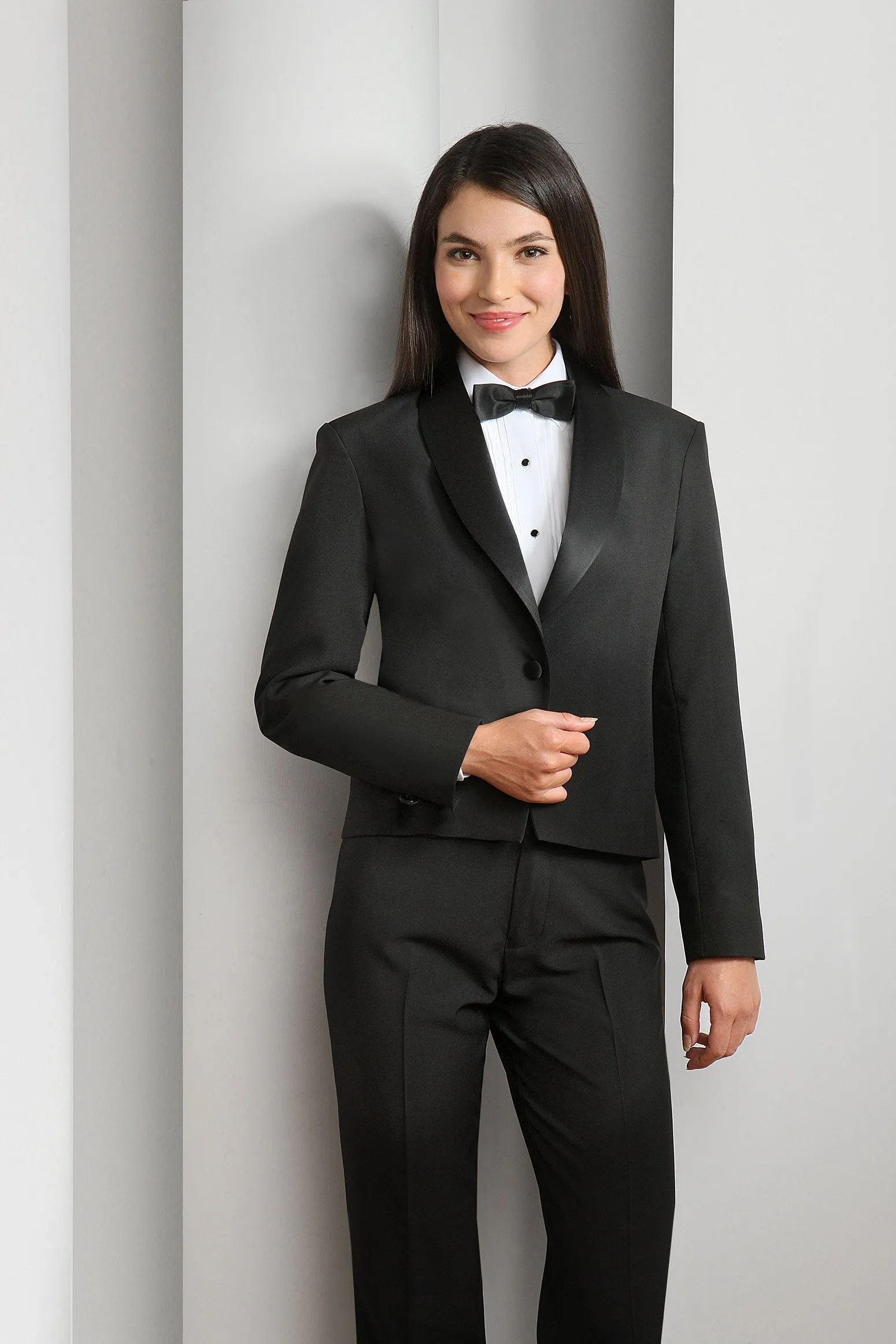 "Caitlin" Black Tuxedo Jacket (Separates)