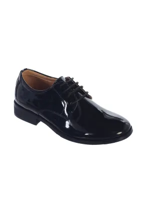 "Carson" Kids Black Tuxedo Shoes