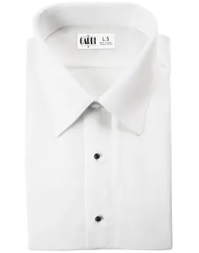 "Como" Kids White Laydown Tuxedo Shirt