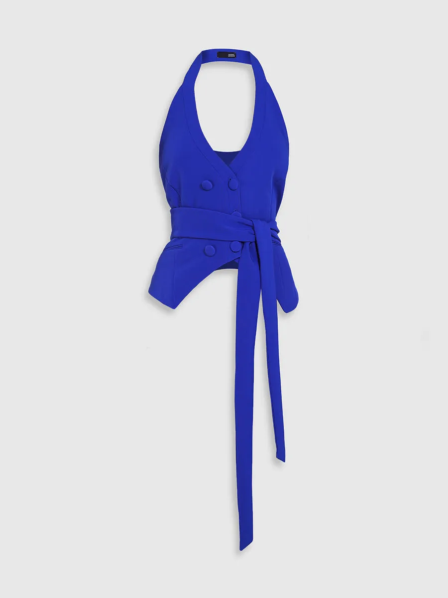 RAQUEL OROZCO España Vest - Blue