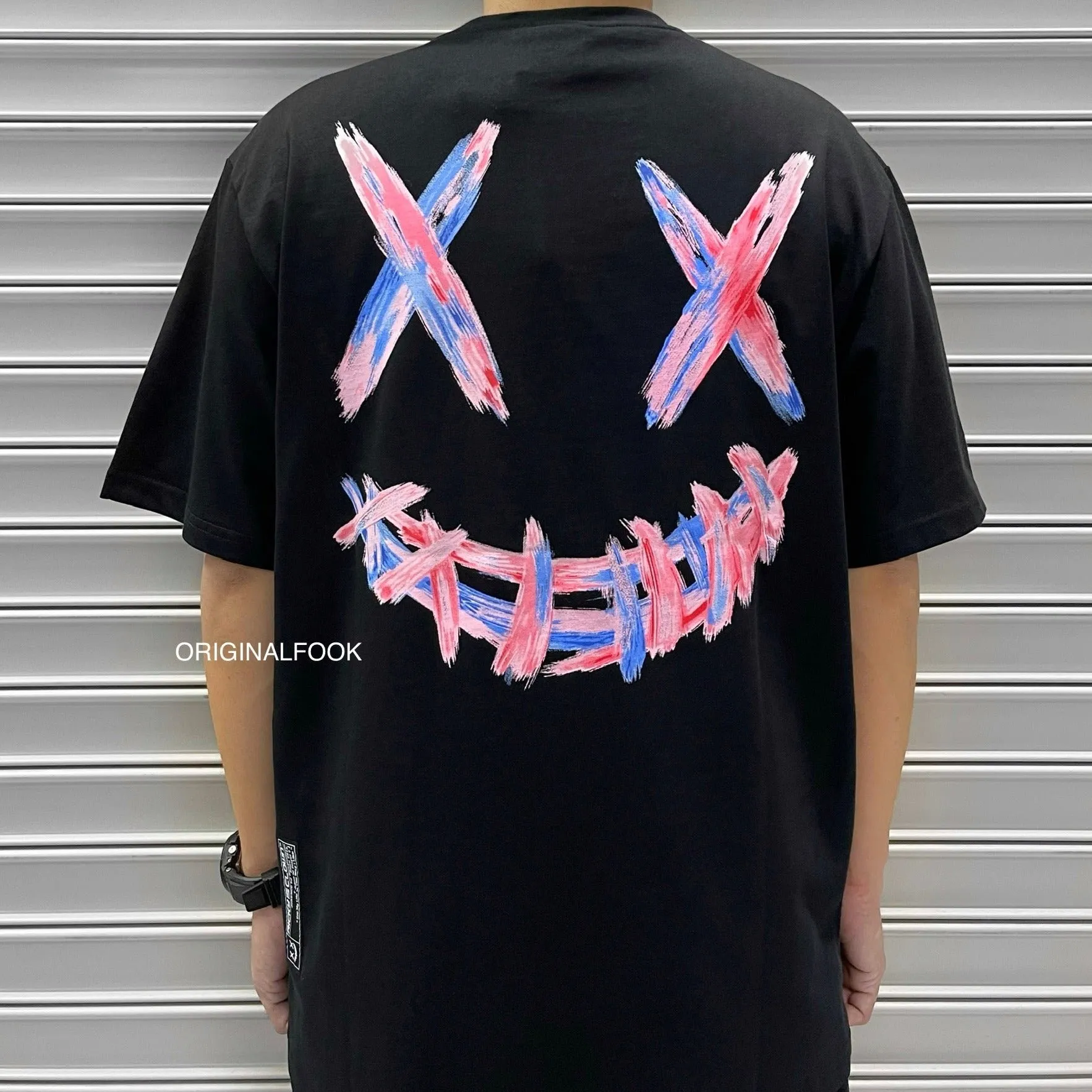 Rickyisclown [RIC] Fire Water Smiley Tee Black [R8210315b-MMM]