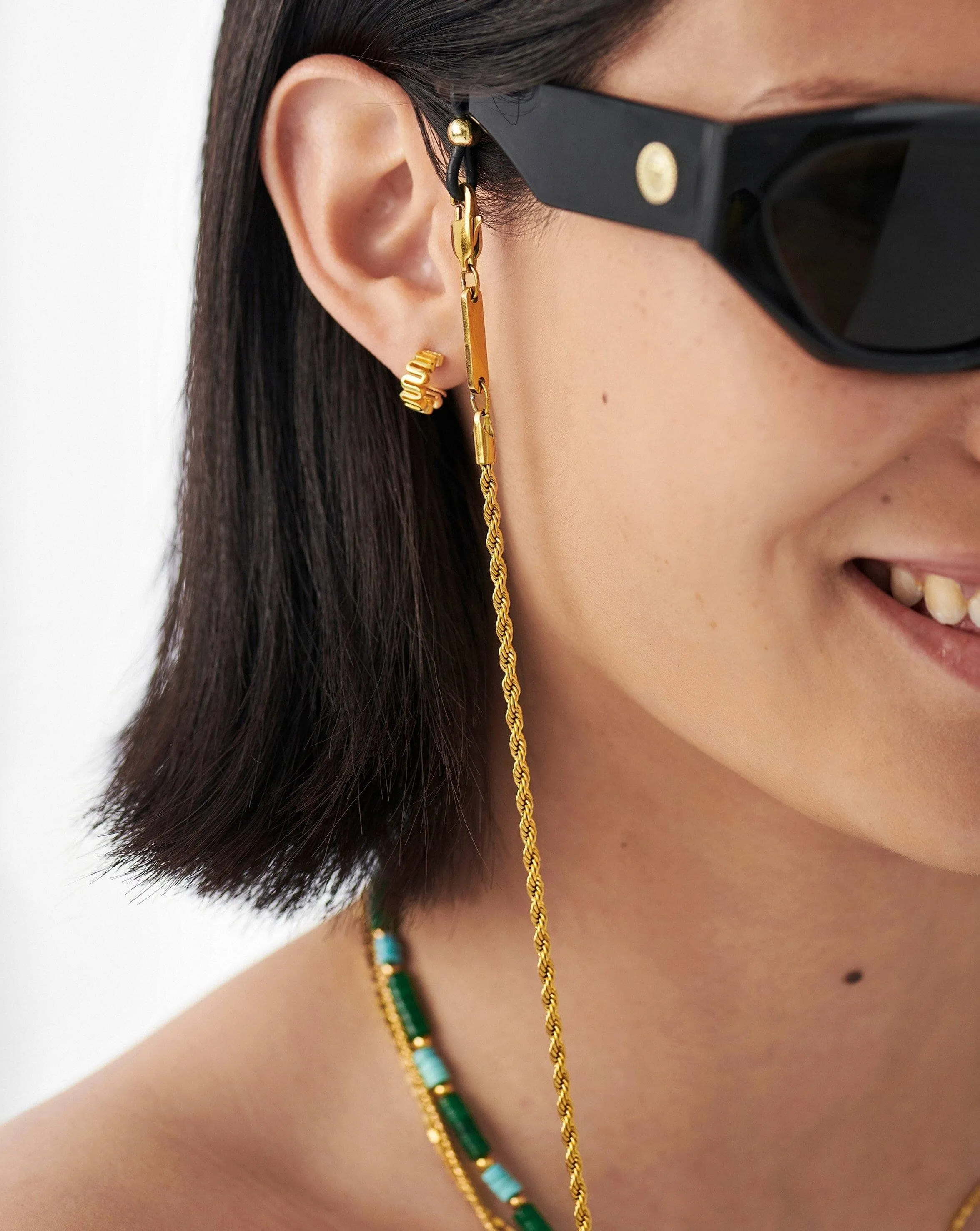 Rope Eyewear Chain | 18ct Gold Plated