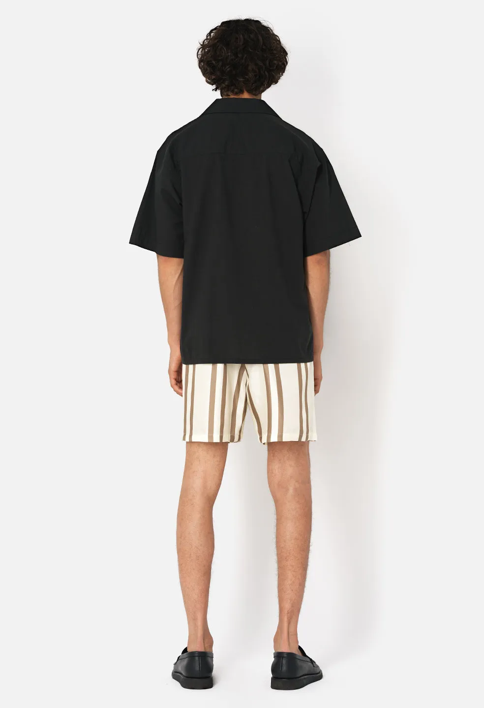 Silk Short / Bark X Salt Stripe