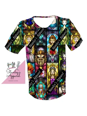 Stained glass adult tshirt