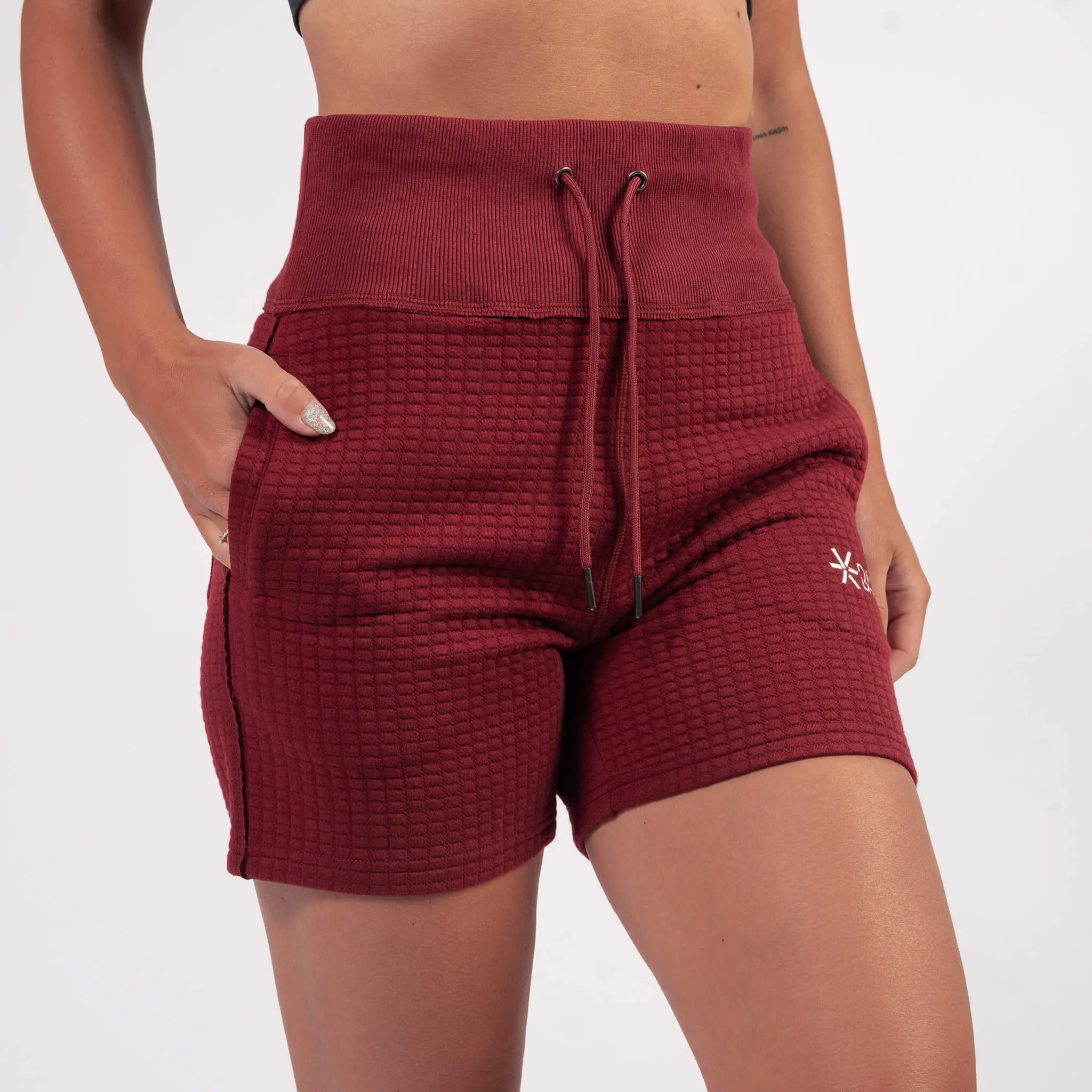 Strawberry Lounge Waffle Shorts