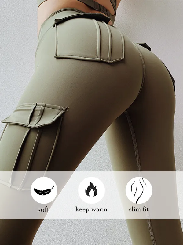 Stretch-fit Hip Leggings With Pockets Leggings