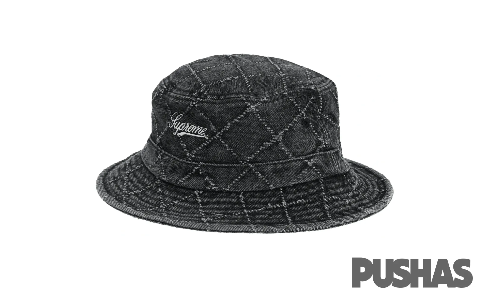 Supreme Punch Denim Crusher Bucket Hat 'Black' (2023)