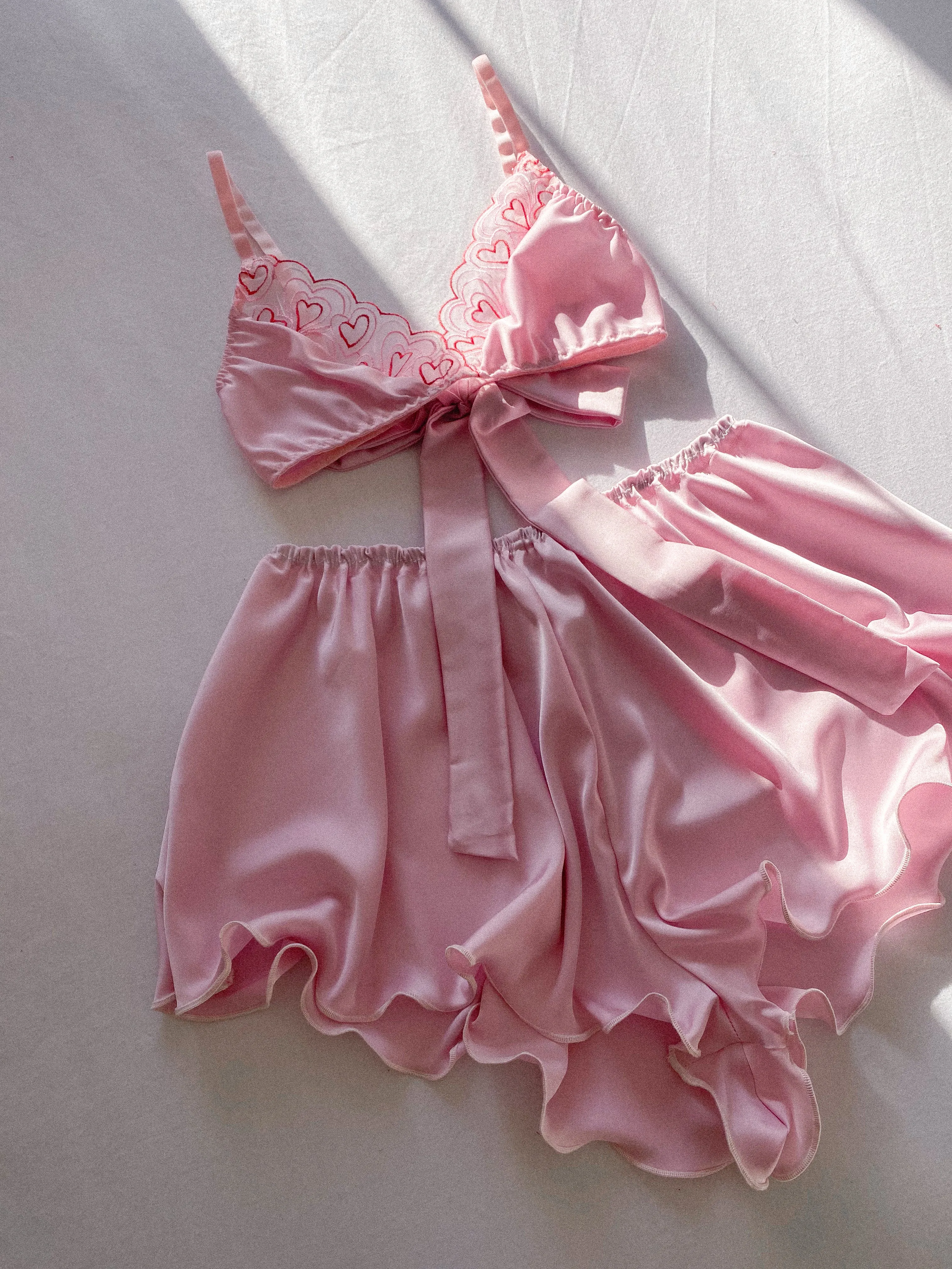 Sweetheart Satin Heart Set