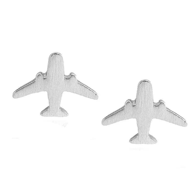 Take a Little Flight Silver Dainty Post Earrings