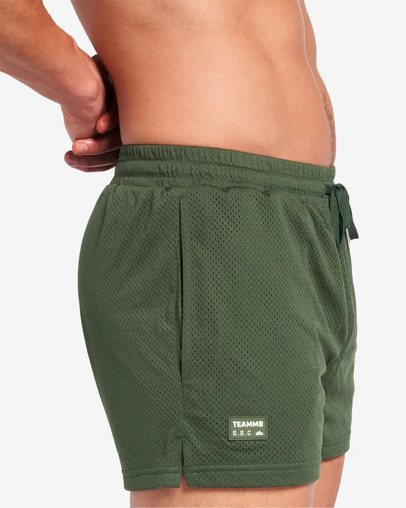 TEAMM8 S.S.C. Mesh 3" Short - Forest Green