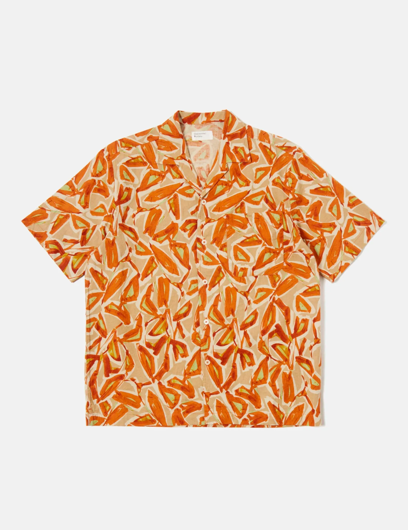 Universal Works Minari Shirt Artist (Linen/Cotton) - Terracotta