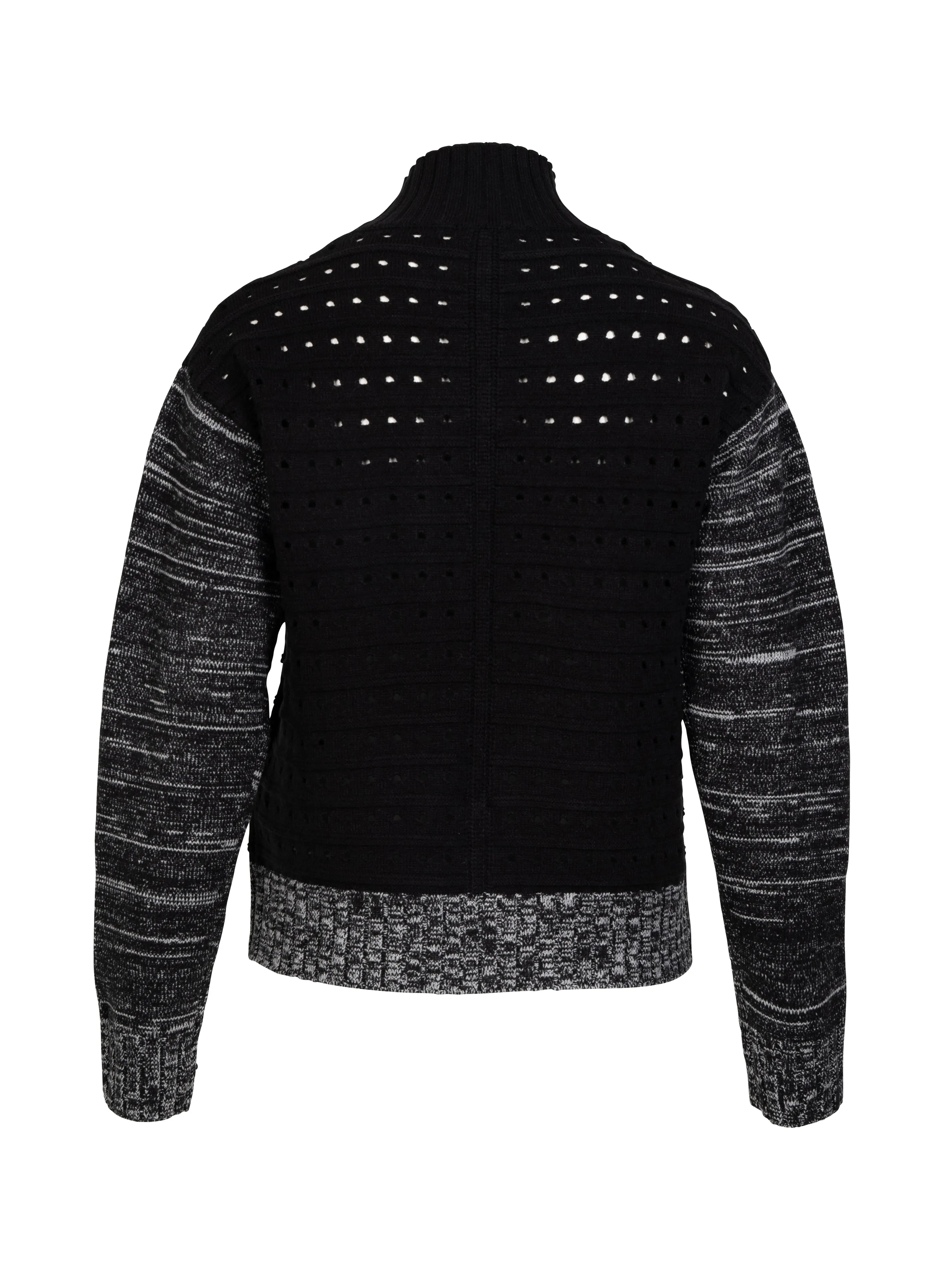 VILKE Strickpullover - Solid black