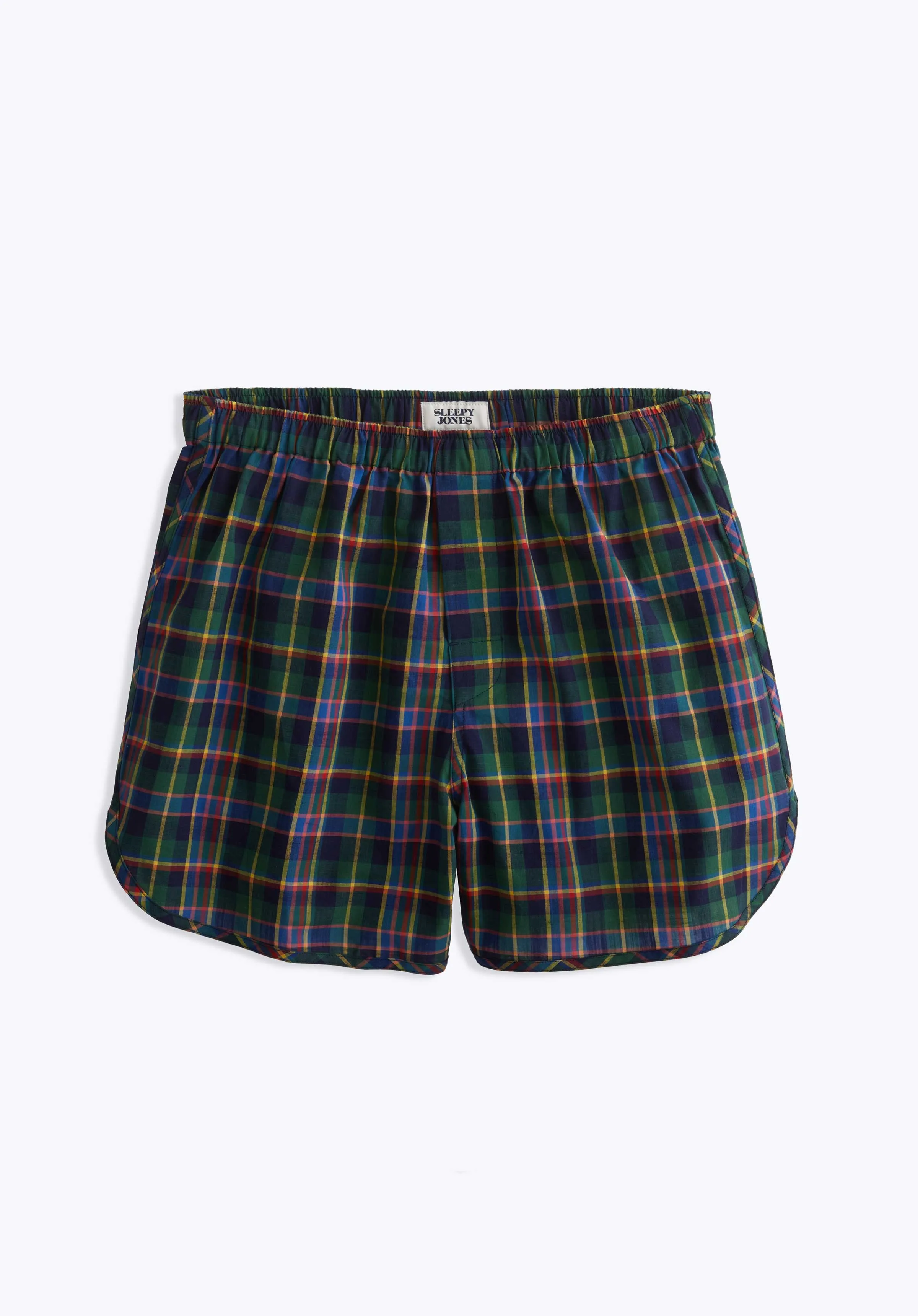 Walt Track Boxer in Multi Madras Plaid