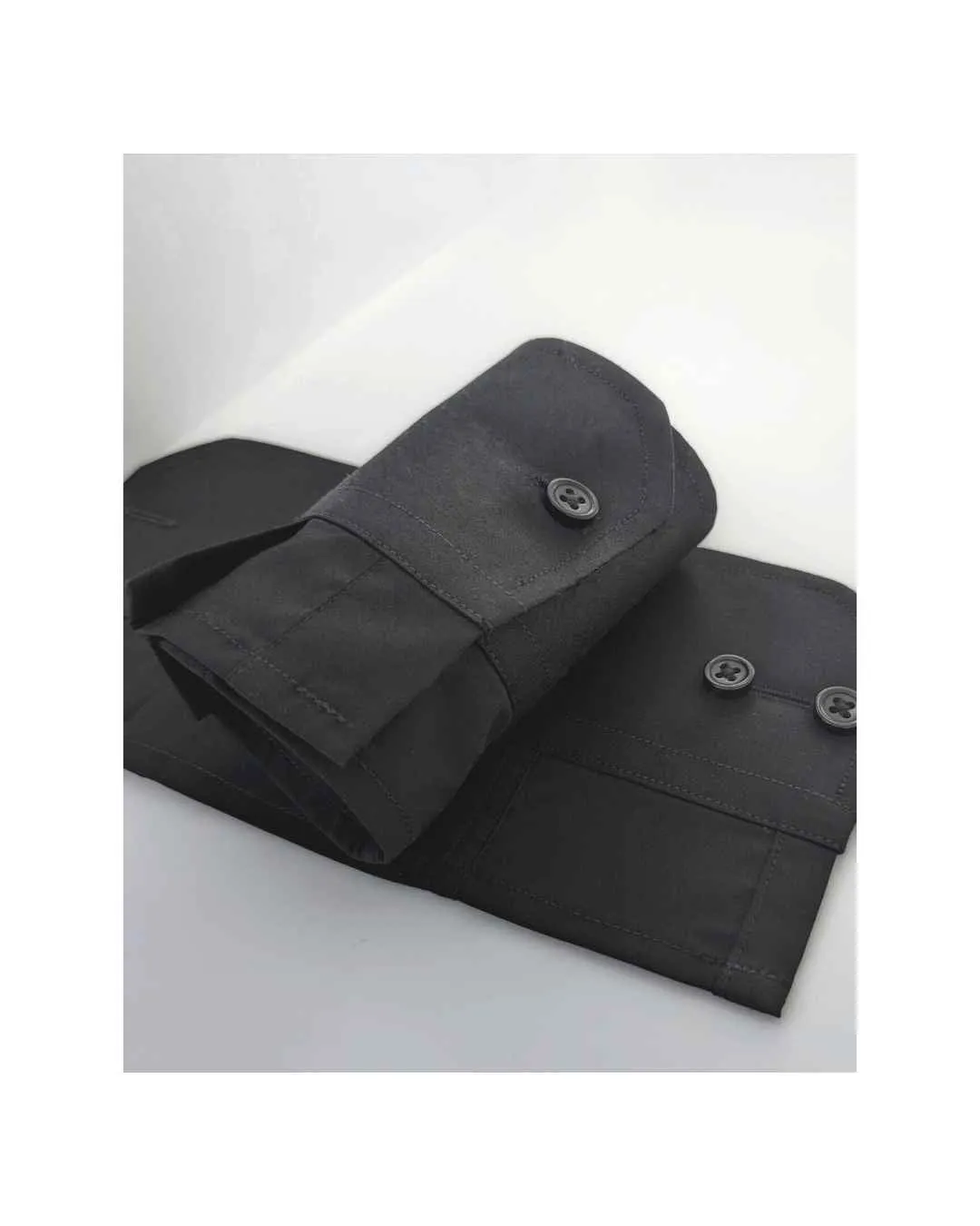 WearWith Black Cotton Shirt Cuffs